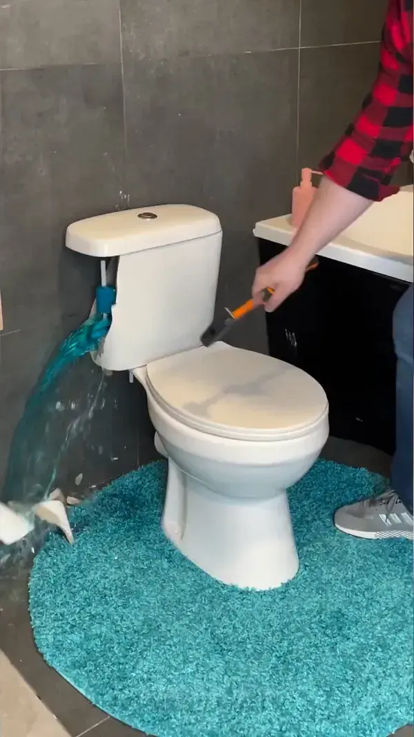 Amazing toilet tank transformation