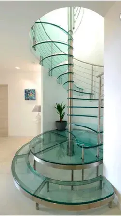 Spiral Glass Staircase