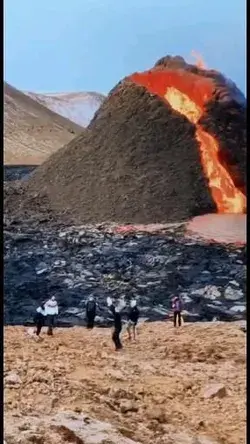 Volleyball Playtime Next To The Volcano! Iceland 😍😍