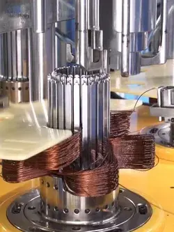 Induction motor stator making-stator coil winding and insertion process|NIDE motor making mechanical