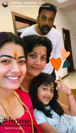 Rashmika Mandanna's selfie with her parents and sister is all about happiness and family love