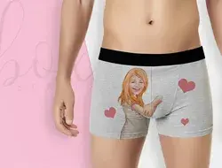 Personalized Naughty Cartooned Boxers for Husband or Boyfriend, Custom Anniversary / Birthday / Valentines Day Gifts / Gift for Him