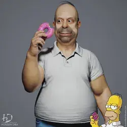 Creepy Realistic Recreations of “The Simpsons” Characters That Will Give You Nightmares