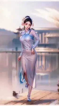 Dance in Chinese Dress