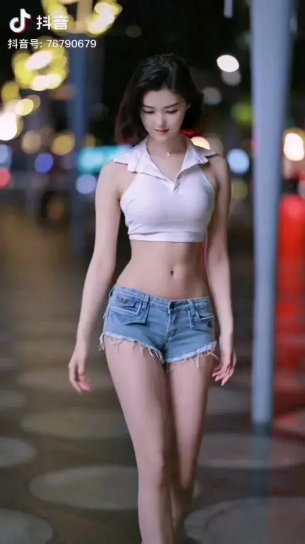 Korean Lady Street Walk