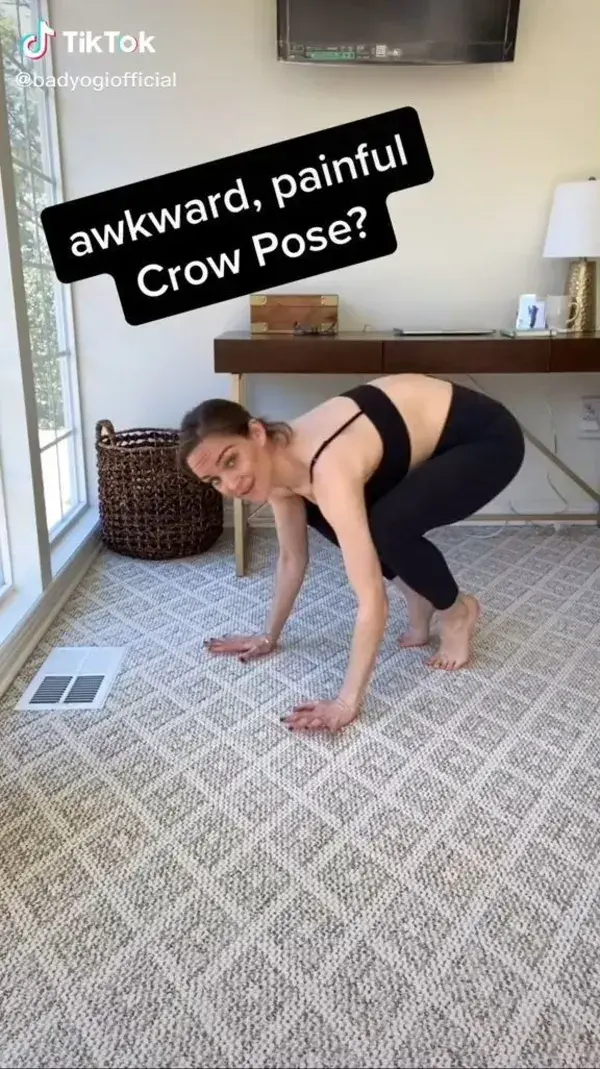 Awkward, Painful Crow Pose? Try This!