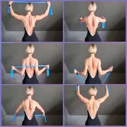 8 effective exercises for the thoracic spine with a resistance band for good posture