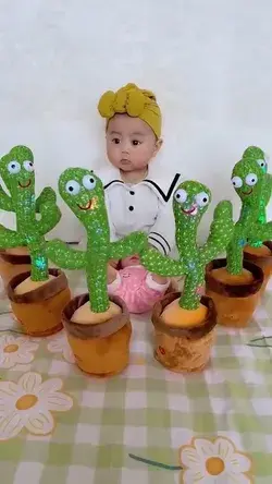 Funny dancing and singing cactus