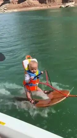 Baby Chilling 🏄‍♂️ Isn’t he so cool ❤️