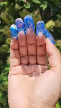 Aquarium nails! trending nails for summer 2023
