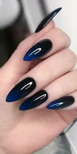 goth acrylic nails