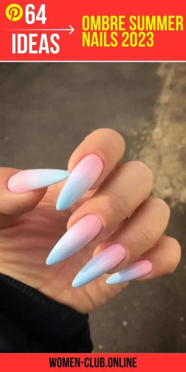 5 ombre glossy nails ideas