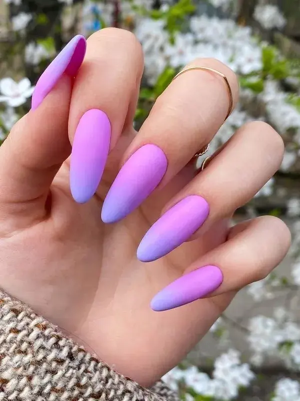 Purple Ombre Nails: 45+ Fabulous Designs and Ideas