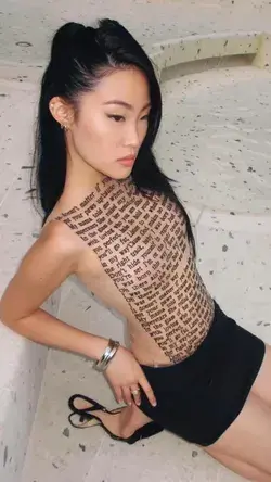 Aesthetic Written Word Shirt - Tattoo