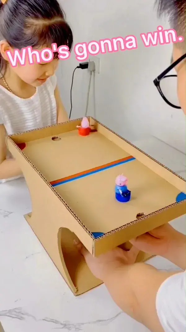 How to Make a Cardboard Soccer Table | DIY toy for kids