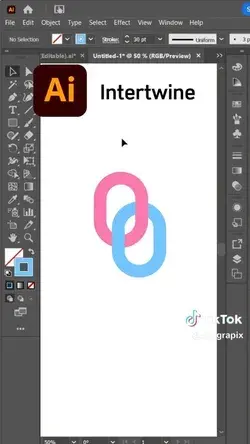 Intertwine Adobe Illustrator