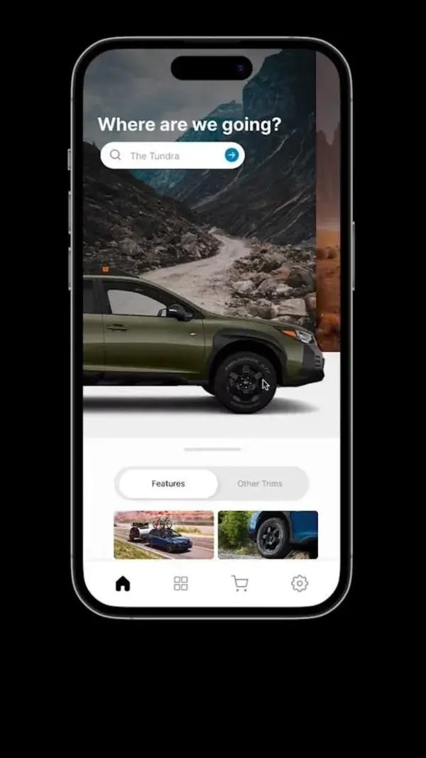 Subaru Adventure App Design