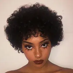 super short pixie cut hairstyle for black women 