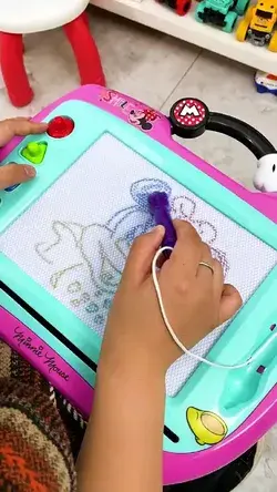 Magnetic drawing board for kids
