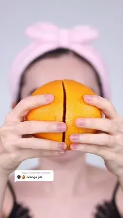 Orange ASMR skin care