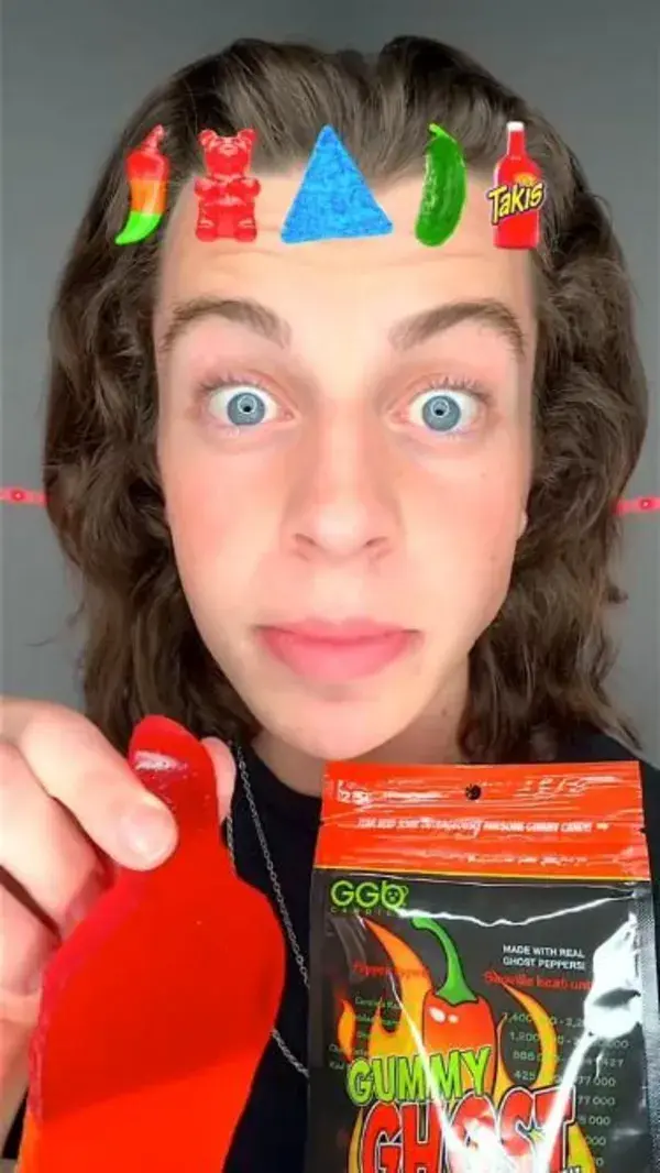 Giant Spicy Gummies ASMR