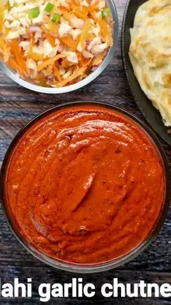 Dahi garlic chutney, how to make dahi garlic chutney, dahi garlic chutney recipe,