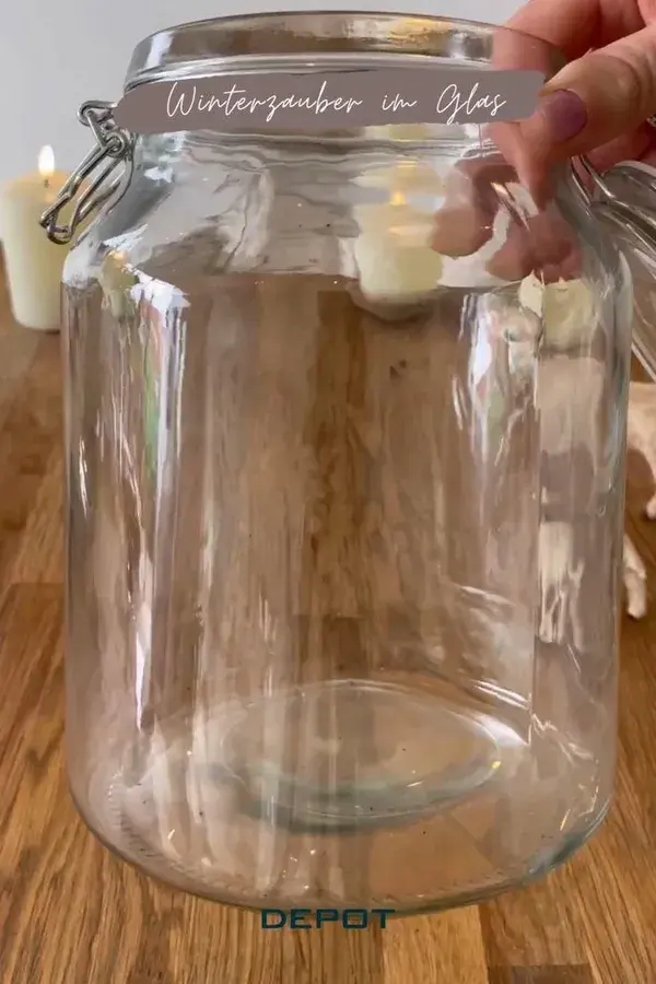 Step by step: Winterzauber im Glas