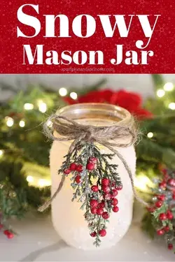 SNOWY MASON JAR