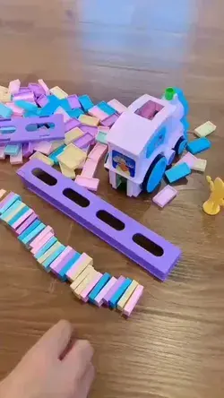 ᒪIᑎK Iᑎ ᗷIO @mysterygadgets  Kids Automatic Laying Domino Train  Automatic Domino Train Toy Set