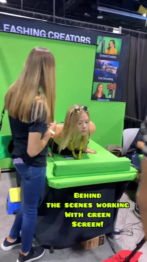 Behind the Scenes Green Screen!