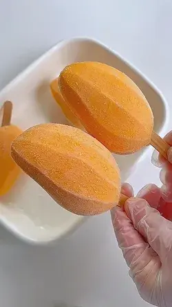 Frozen mango popsicles, I didn't expect it to be so delicious