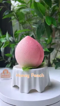 Honey Peach Mousse Cake