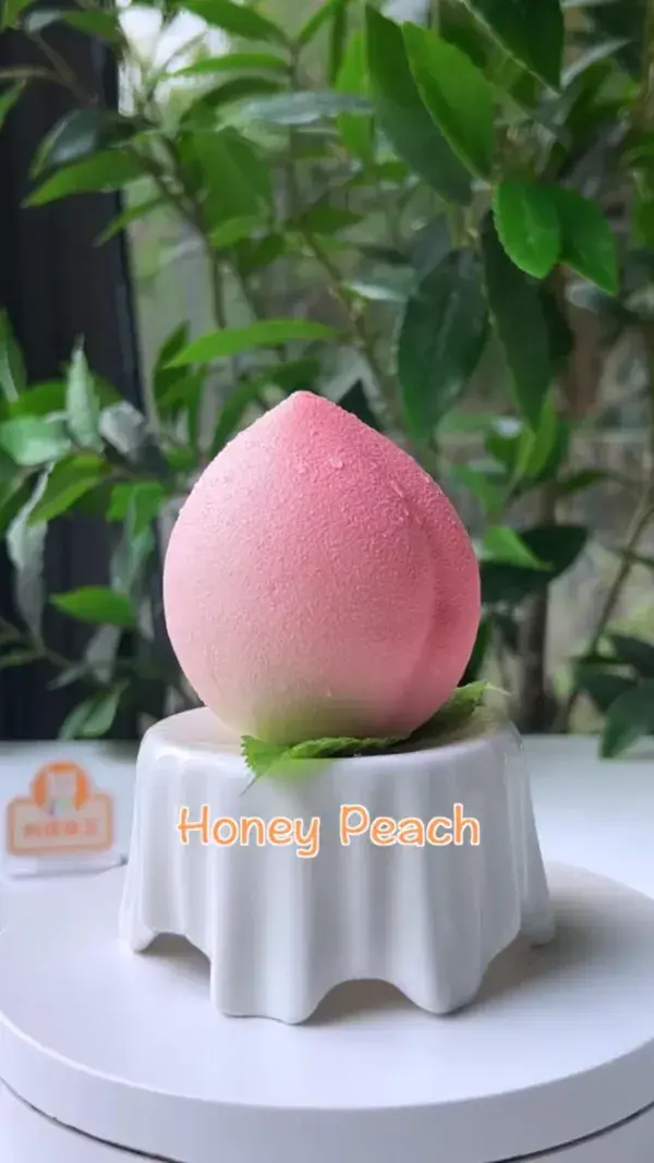 Honey Peach Mousse Cake