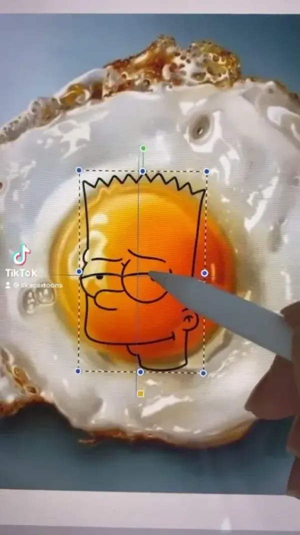 Drawing video bart Simpson realistic egg procreate art illustration tik tok tutorial @lika_cartoons