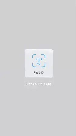 cute face id wallpaper <3