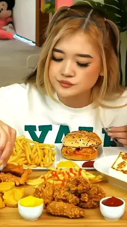 Kikakiim mukbang🍔🍟🍖