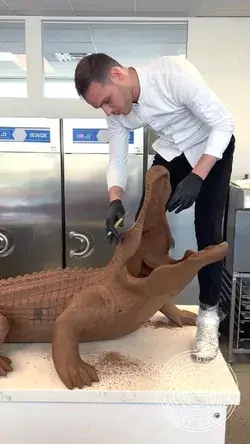 World Biggest Chocolate Crocodile Making 🐊