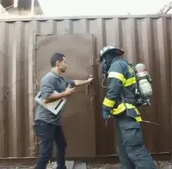 AR firefighter helmet allow them to see through smokes