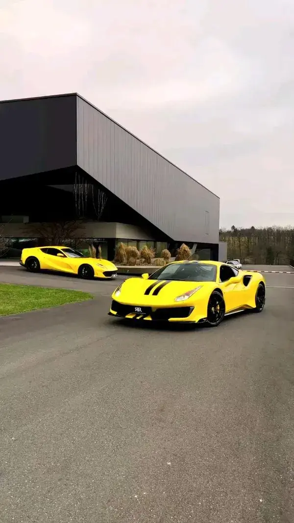 yellow luxury cars  aesthetic