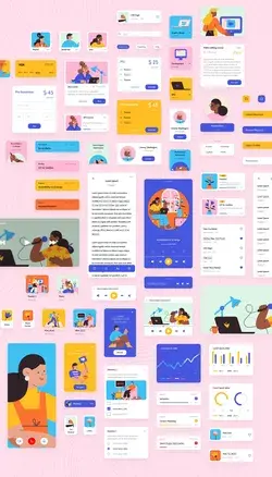 Study Mobile UI Kit