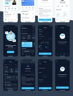 Jobhunt - Job Finder App UI Kit Premium Job Finder App UI Kit