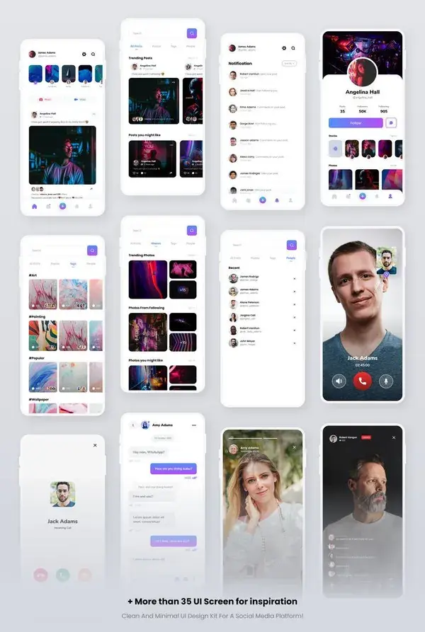 Social Media UI Design