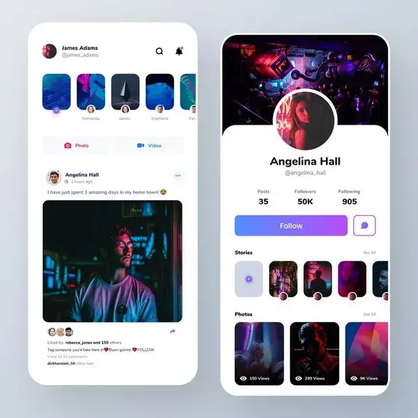 Social App UI