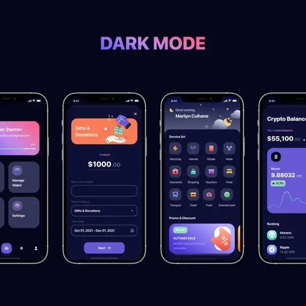 Mallet - Light mode & Dark mode UI Kit Finance UI Kit