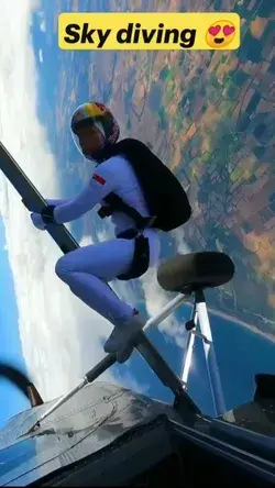 Sky diving....