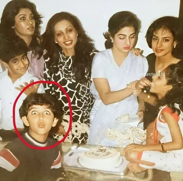 Hrithik Roshan childhood photo