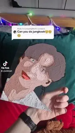 Jungkook glass painting