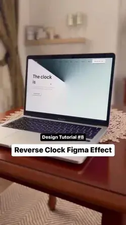 Reverse Clock Effect in Figma