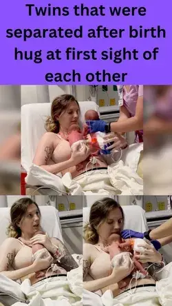 Twins that were separated after birth hug at first sight of each other | parentingisnteasy.co