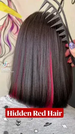 Hidden Red Hair | Hair Color | Hair Dye | Brown Hair | Hairstyle | Bob